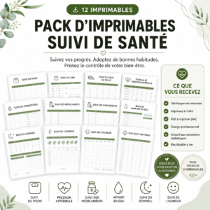 health tracking printable bundle fr