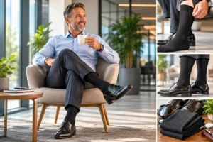 lifebetic diabetic dress socks – 4 pack image 1