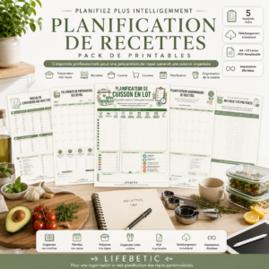 recipe planning printable bundle fr