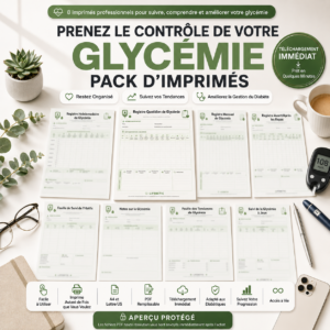 take control of your blood sugar – printable bundle fr